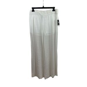 Ladies Brand New with Tags By‎ & By White Lined Lightweight Pants Size Large
